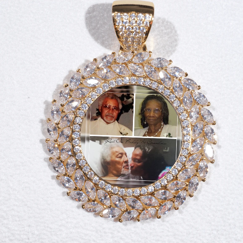 Large 3D Wheat Ear Custom Picture Pendant