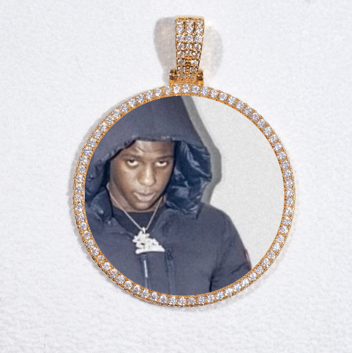 MEDIUM 3D CIRCLE CUSTOM PICTURE PENDANT