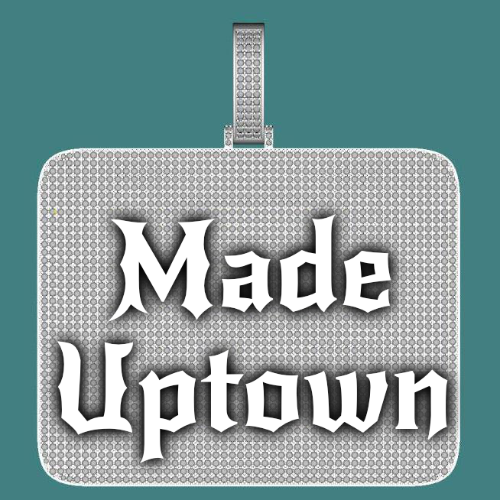 CUSTOM LETTER NECKLACE 3D BIG SQUARE