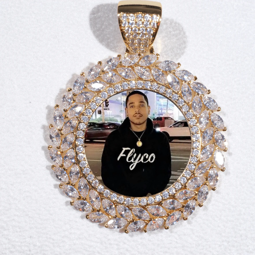 Large 3D Wheat Ear Custom Picture Pendant