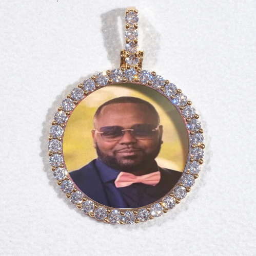 3D CIRCLE CUSTOM PICTURE PENDANT SMALL SIZE