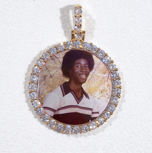 3D CIRCLE CUSTOM PICTURE PENDANT SMALL SIZE