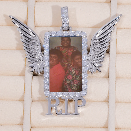 RIP WING 3D CUSTOM PICTURE PENDANT