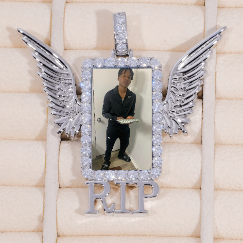 RIP WING 3D CUSTOM PICTURE PENDANT