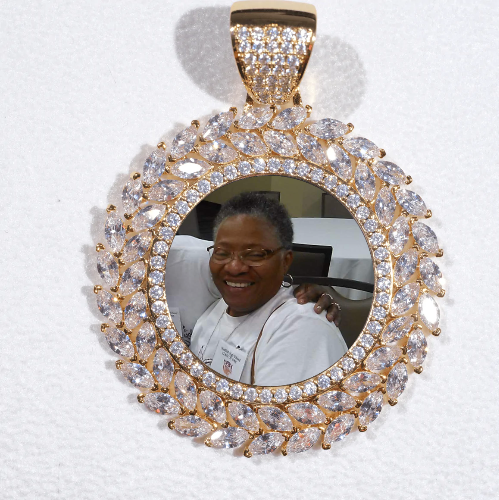 Large 3D Wheat Ear Custom Picture Pendant