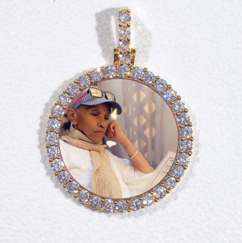 3D CIRCLE CUSTOM PICTURE PENDANT SMALL SIZE
