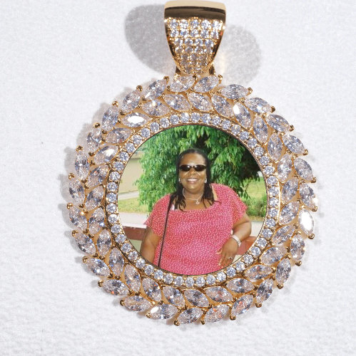 Large 3D Wheat Ear Custom Picture Pendant