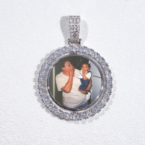 3D Spinning 2-Faced Custom Picture Pendant