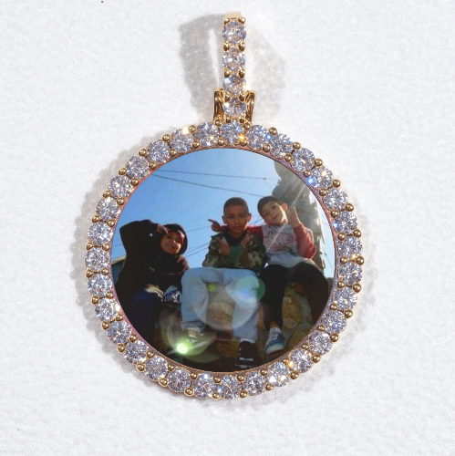3D CIRCLE CUSTOM PICTURE PENDANT SMALL SIZE