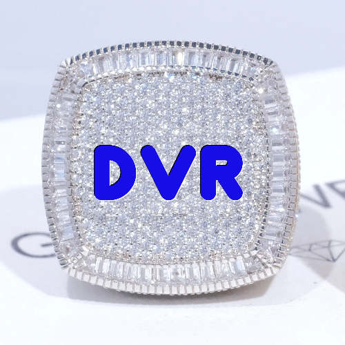 CUSTOM LETTER 3D ICED RING