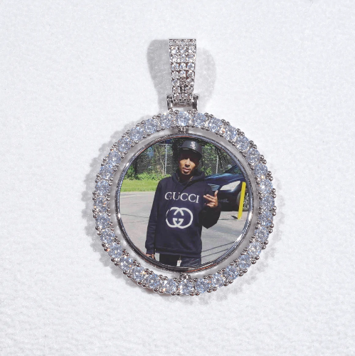 3D Spinning 2-Faced Custom Picture Pendant