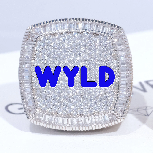 CUSTOM LETTER 3D ICED RING