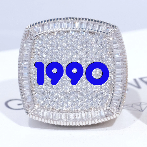 CUSTOM LETTER 3D ICED RING