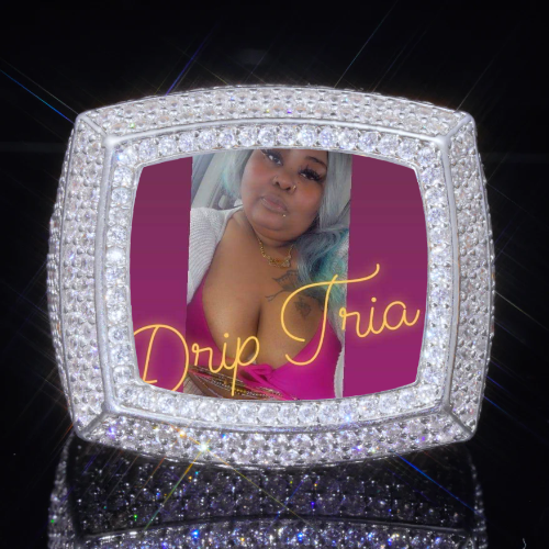 3D CUSTOM PICTURE ICED RING