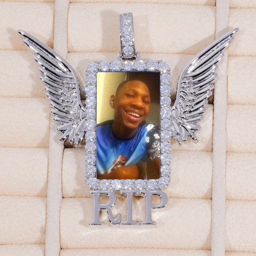 RIP WING 3D CUSTOM PICTURE PENDANT