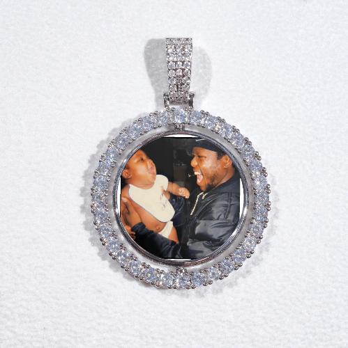 3D Spinning 2-Faced Custom Picture Pendant