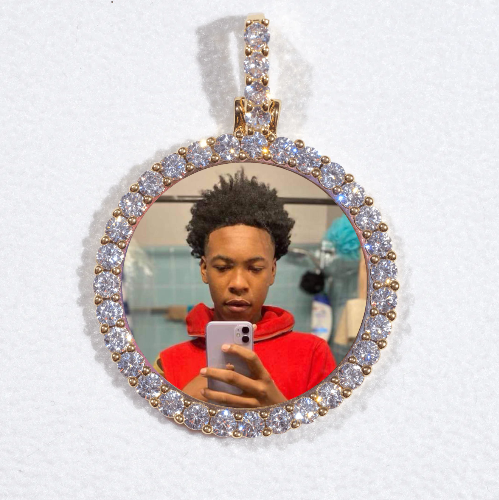 3D CIRCLE CUSTOM PICTURE PENDANT SMALL SIZE