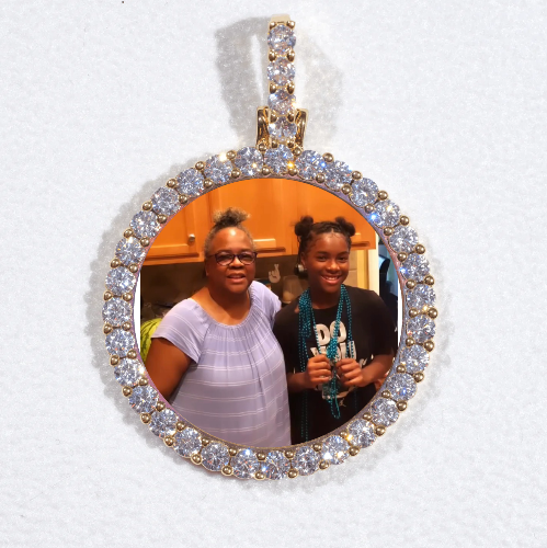 3D CIRCLE CUSTOM PICTURE PENDANT SMALL SIZE