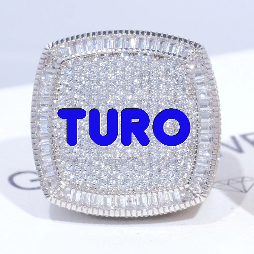 CUSTOM LETTER 3D ICED RING