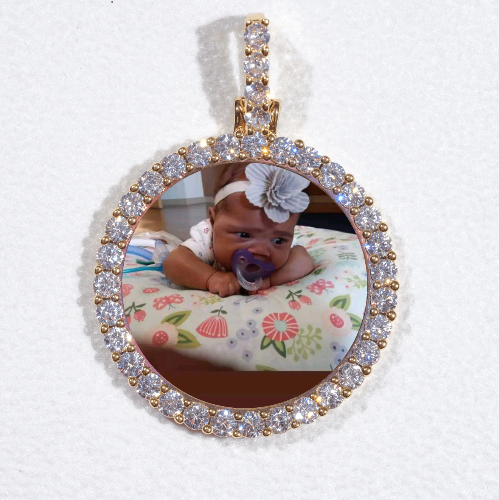 3D CIRCLE CUSTOM PICTURE PENDANT SMALL SIZE