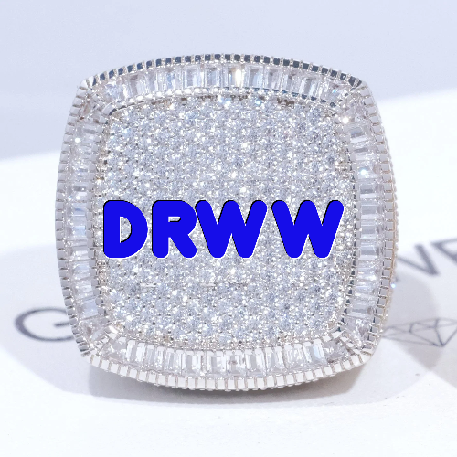 CUSTOM LETTER 3D ICED RING