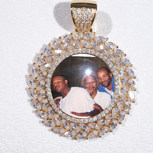 Large 3D Wheat Ear Custom Picture Pendant