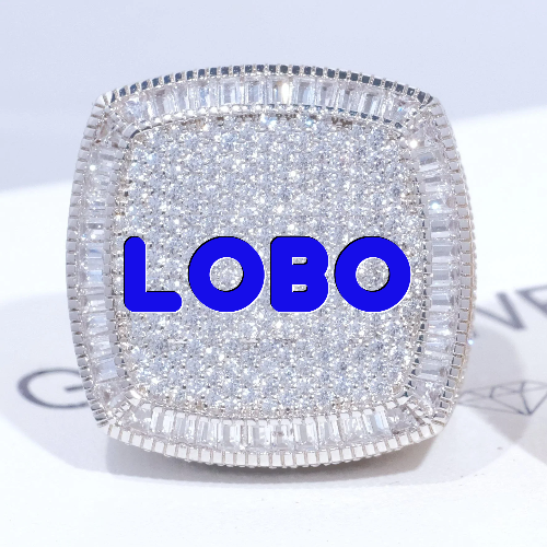 CUSTOM LETTER 3D ICED RING