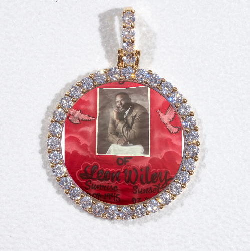 3D CIRCLE CUSTOM PICTURE PENDANT SMALL SIZE