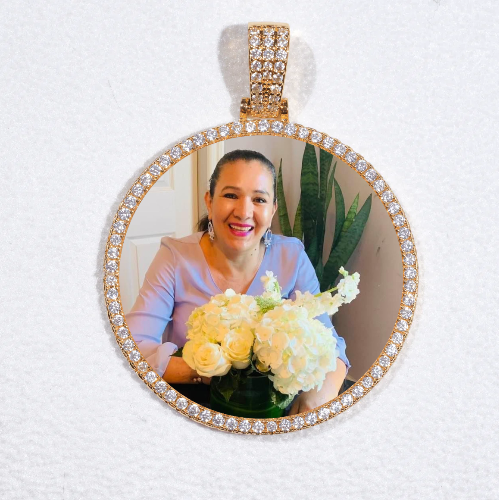 MEDIUM 3D CIRCLE CUSTOM PICTURE PENDANT