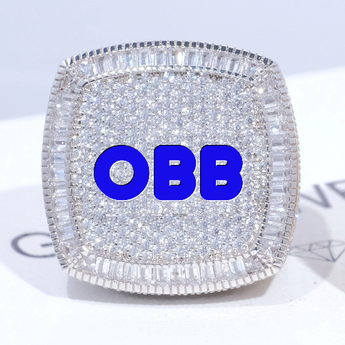 CUSTOM LETTER 3D ICED RING