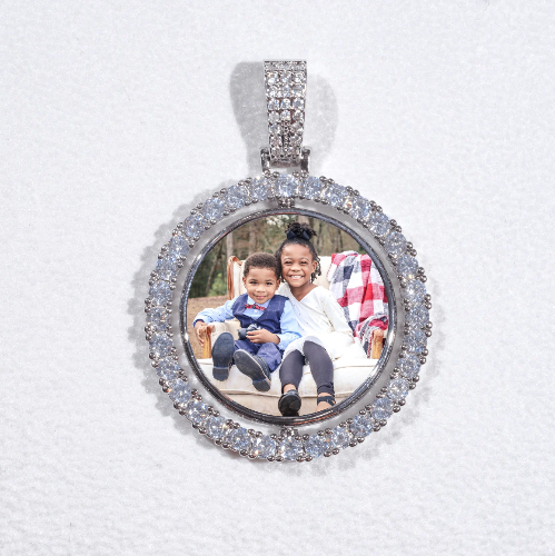 3D Spinning 2-Faced Custom Picture Pendant