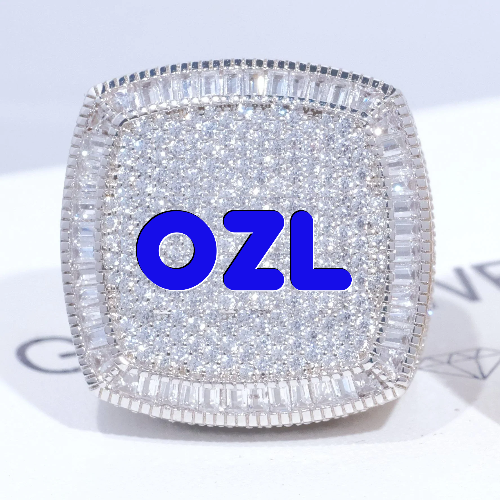 CUSTOM LETTER 3D ICED RING
