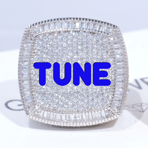 CUSTOM LETTER 3D ICED RING