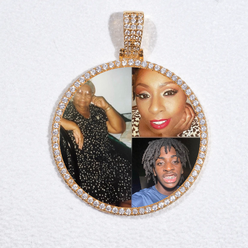 MEDIUM 3D CIRCLE CUSTOM PICTURE PENDANT