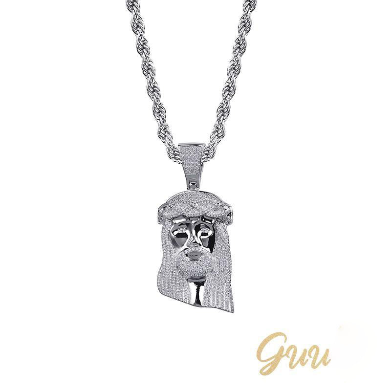 18K Gold-Plated AAA CZ Retro Jesus Pendant - The GUU Shop