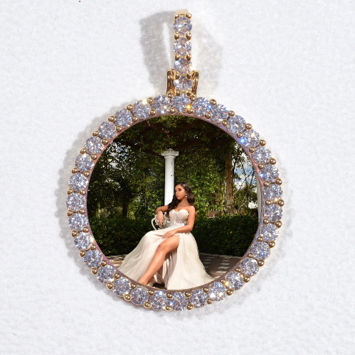 3D CIRCLE CUSTOM PICTURE PENDANT SMALL SIZE