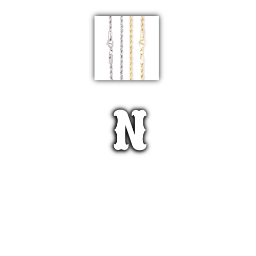 Custom Letters Freibeuter Font Necklace