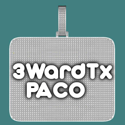 CUSTOM LETTER NECKLACE 3D BIG SQUARE