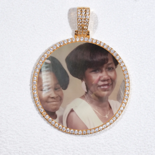 MEDIUM 3D CIRCLE CUSTOM PICTURE PENDANT