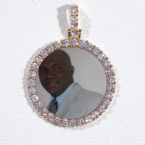 3D CIRCLE CUSTOM PICTURE PENDANT SMALL SIZE