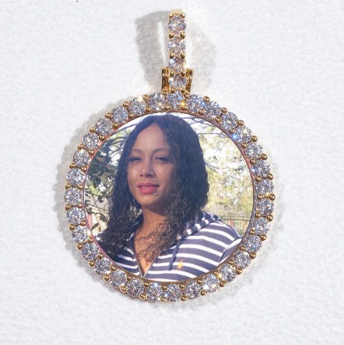 3D CIRCLE CUSTOM PICTURE PENDANT SMALL SIZE