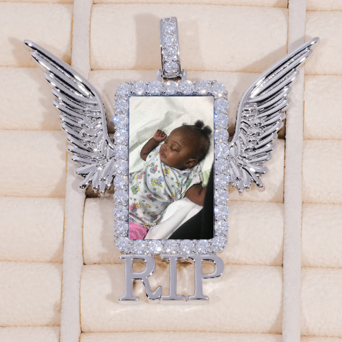 RIP WING 3D CUSTOM PICTURE PENDANT