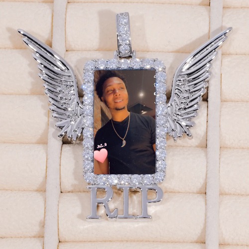 RIP WING 3D CUSTOM PICTURE PENDANT