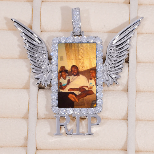 RIP WING 3D CUSTOM PICTURE PENDANT