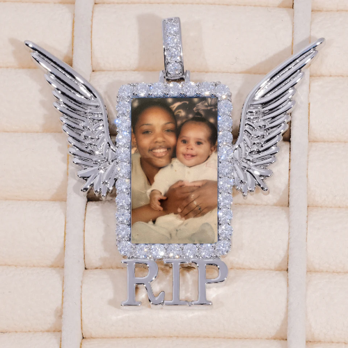RIP WING 3D CUSTOM PICTURE PENDANT