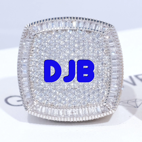 CUSTOM LETTER 3D ICED RING