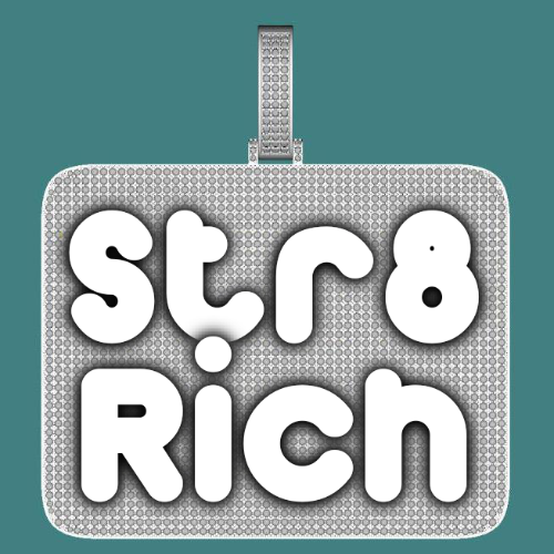 CUSTOM LETTER NECKLACE 3D BIG SQUARE