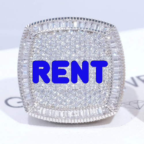CUSTOM LETTER 3D ICED RING