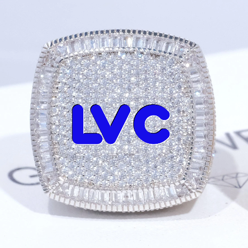 CUSTOM LETTER 3D ICED RING