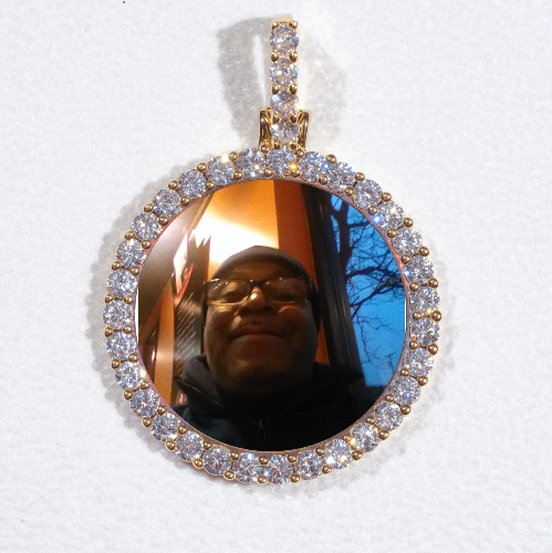 3D CIRCLE CUSTOM PICTURE PENDANT SMALL SIZE